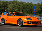 Orange Toyota Supra at Autobahn Country Club