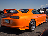 Orange Toyota Supra