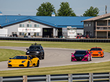 Murcielago, NSX, and Supra on the Track at Autobahn Country Club