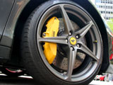 Carbon-ceramic brake disc on Ferrari 458 Italia