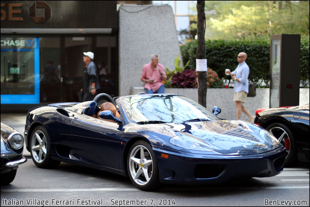 Blue Ferrari 360 Spider