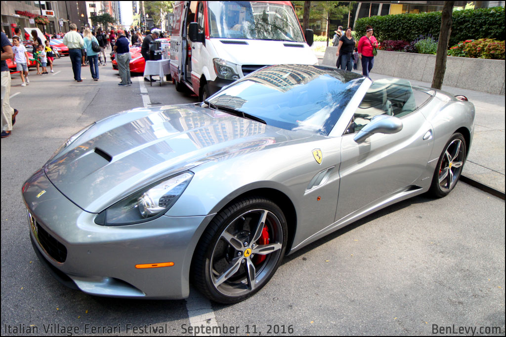 Ferrari California in silver - BenLevy.com