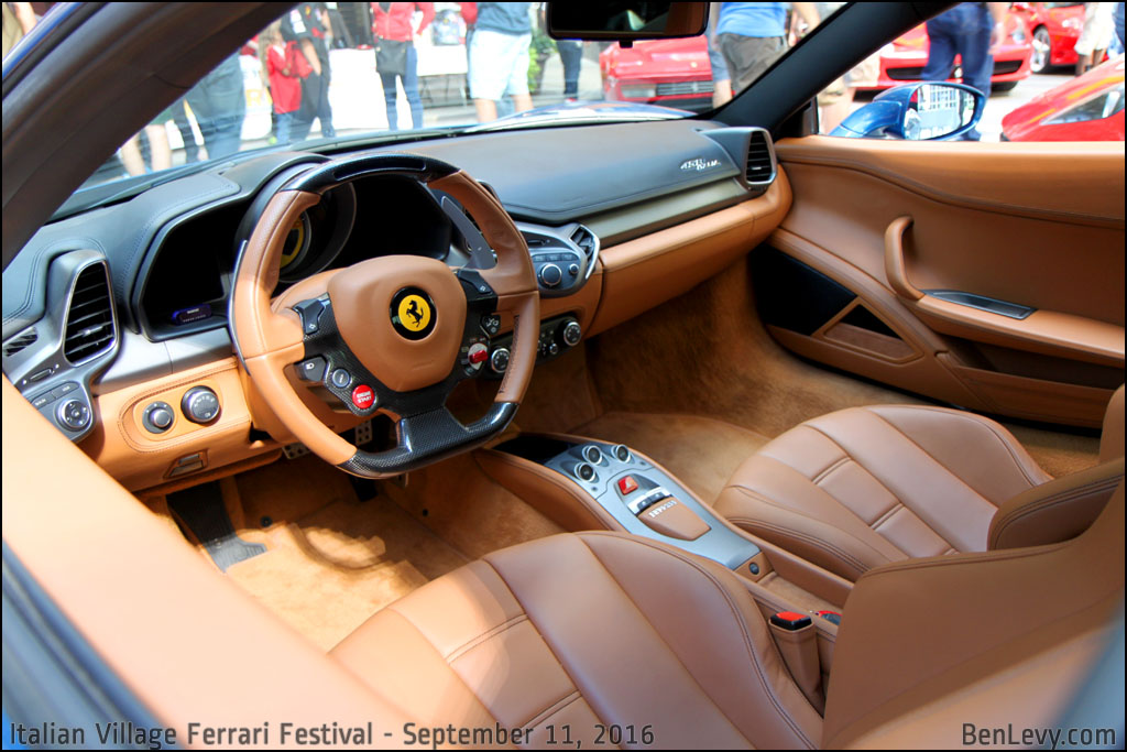 Ferrari 458 Italia interior - BenLevy.com