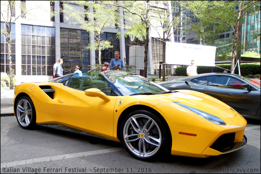 Ferrari 488 Spider with top down