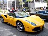 Yellow Ferrari 488 Spider