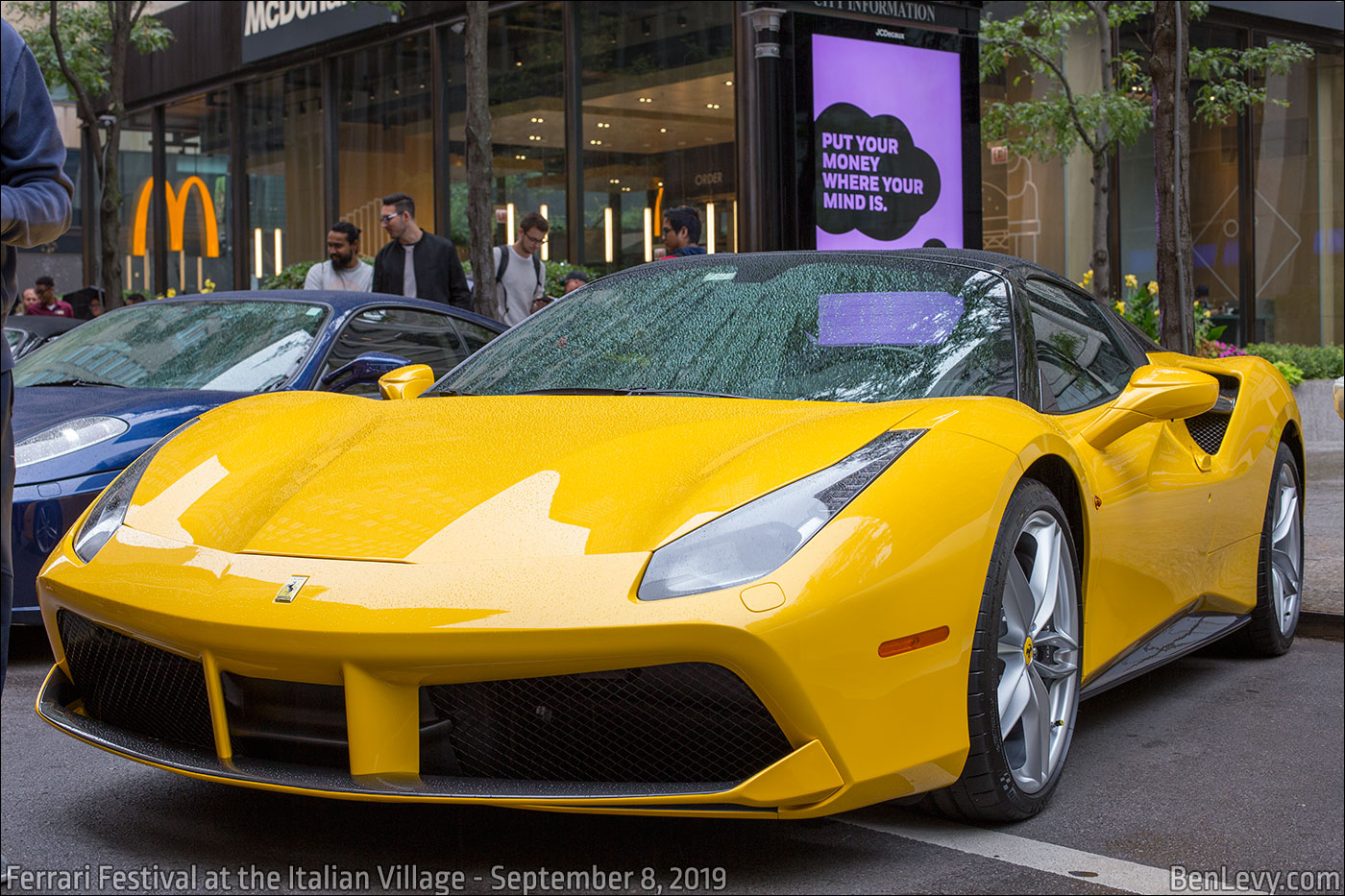 Yellow Ferrari 488