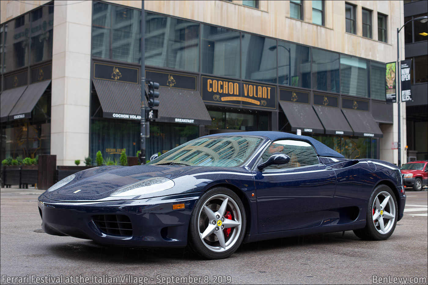 Blue Ferrari 360