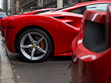 Rear quarter of Ferrari 488