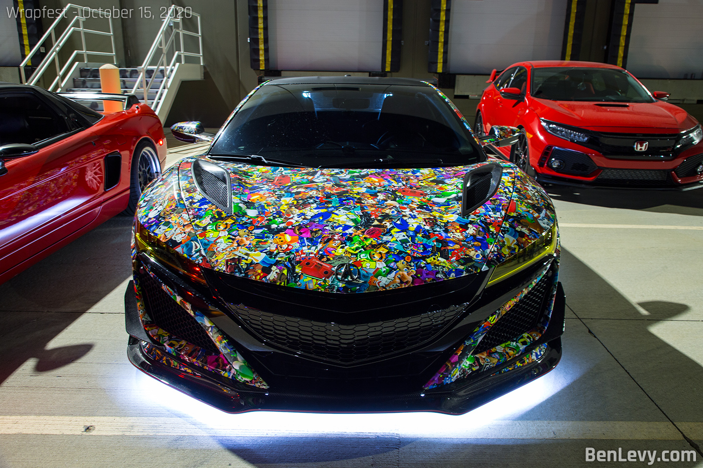 Acura NSX with under car lights