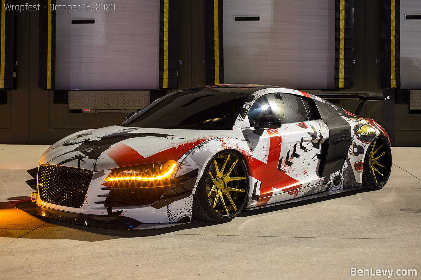 Audi R8 wrapped in graphics