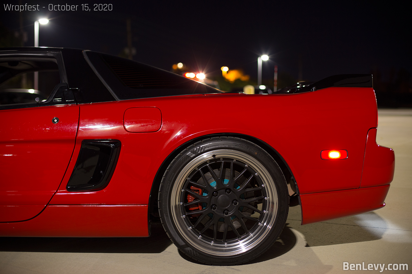 Rear quarter panel on Acura NSX