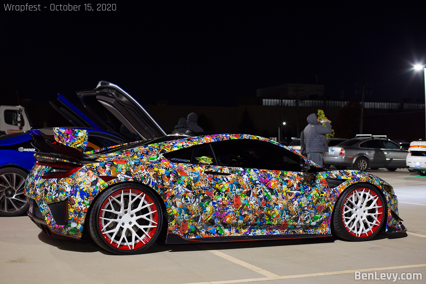 Acura NSX with pop culture wrap