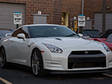 White Nissan GT-R