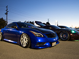 Blue Infiniti G37 Coupe at Wrapfest