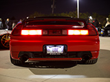 Tails of red Acura NSX