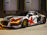 Audi R8 wrapped in graphics
