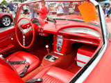 Red 1962 Chevy Corvette interior