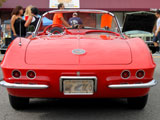 Red 1962 Chevy Corvette rear