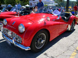 Red 1959 Triumph TR