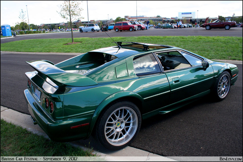 Green Lotus Esprit rear quarter
