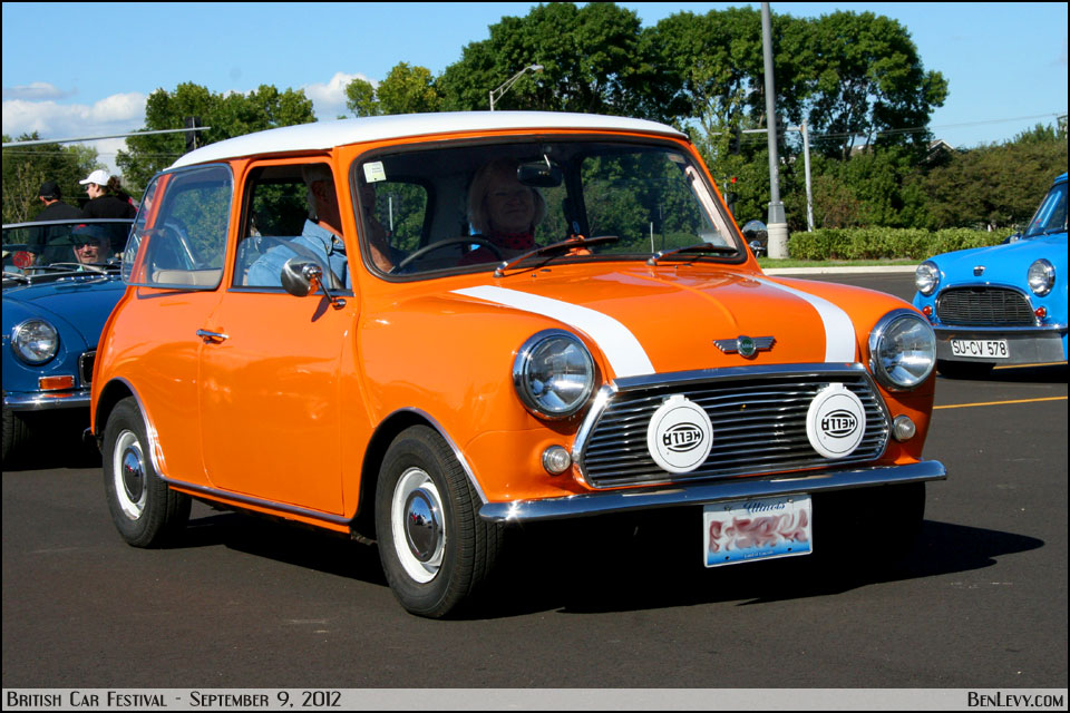 Orange Mini Cooper