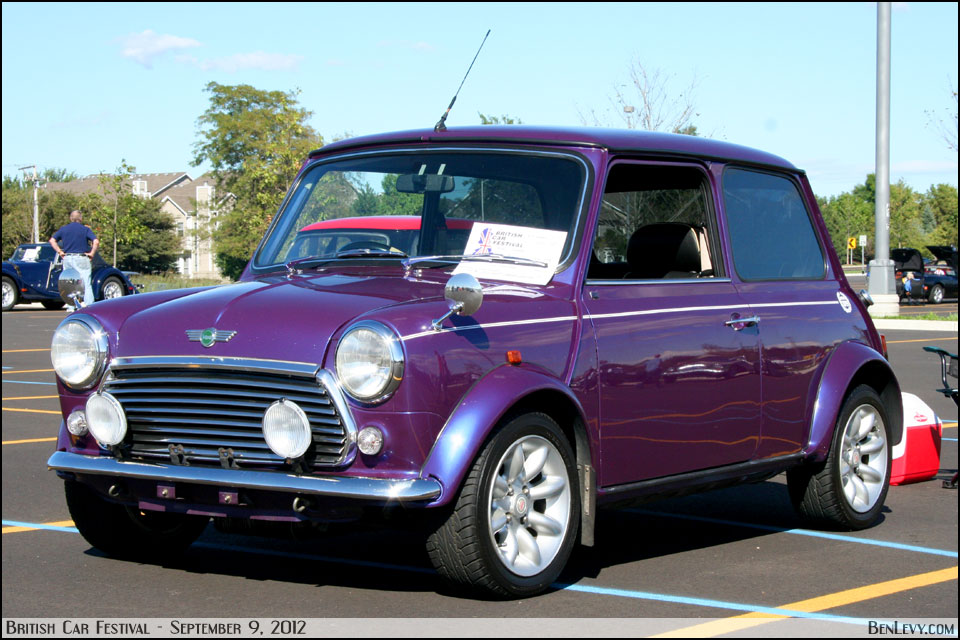 Purple Mini Cooper