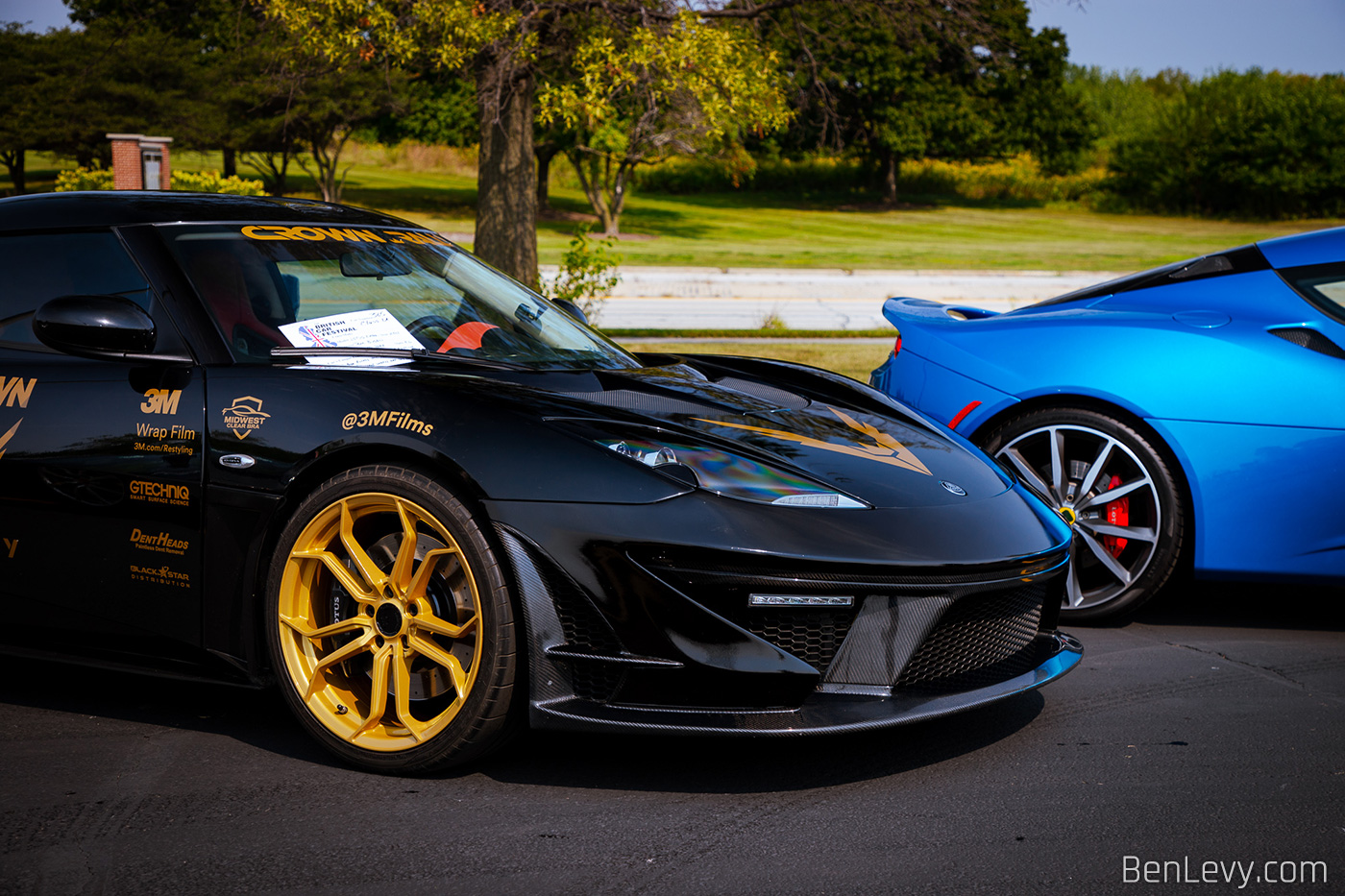 Black Lotus Evora at the British Car Festival