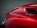 Superleggera decal on Red Aston Martin DBS