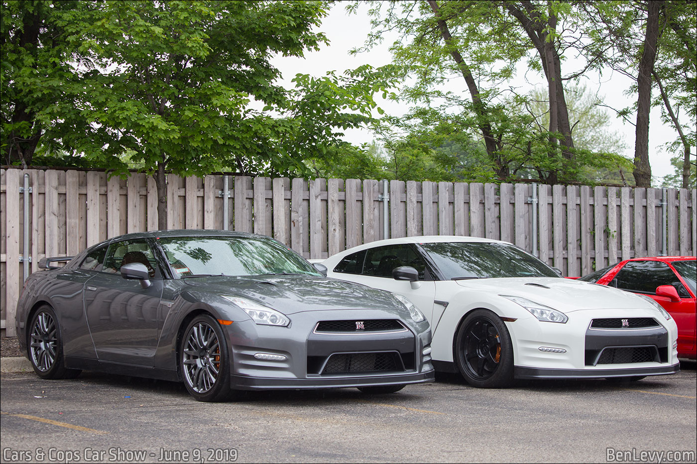 A pair of R35 Nissan GT-Rs