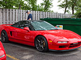 Acura NSX in red