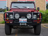 Front of 1995 Land Rover Defender 90