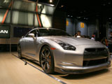 Silver Nissan GTR