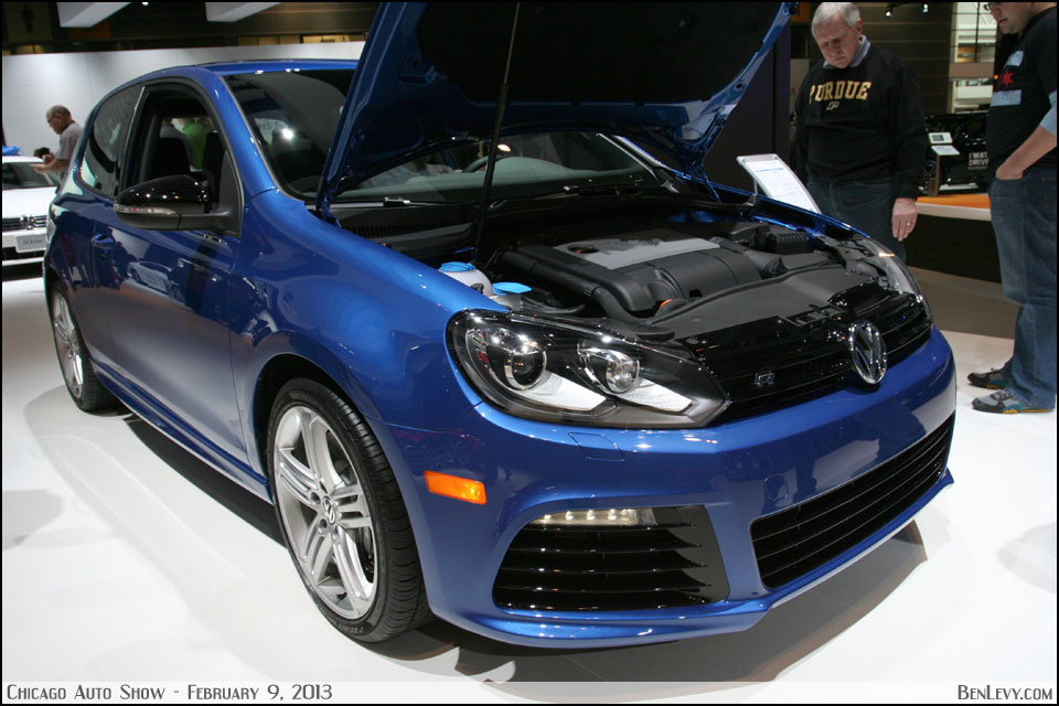Blue Volkswagen Golf R - BenLevy.com