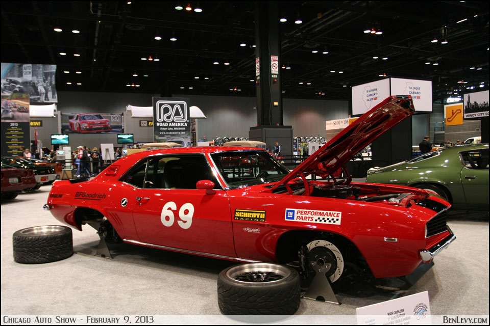 Red 1969 Pro Tour Chevy Camaro
