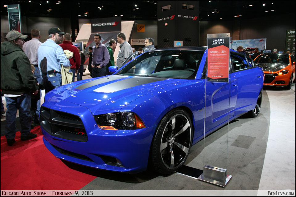 Blue Dodge Charger Daytona