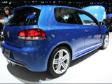Blue Volkswagen Golf R