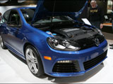 Blue Volkswagen Golf R