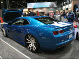 Customized Blue Camaro