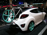 Hyundai Veloster C3 Roll Top Concept with bicycle