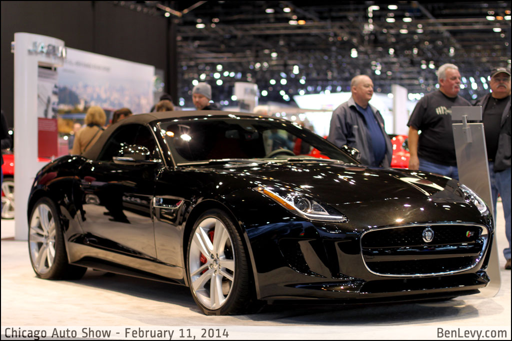 Black Jaguar F-Type convertible