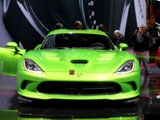 Front of a green SRT Viper