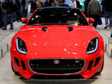 Front of a Red Jaguar F-Type R