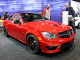 Red Mercedes-Benz C63 AMG Coupe