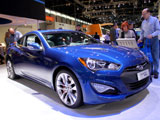 Blue 2014 Hyundai Genesis coupe