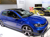 Blue Volkswagen Golf R concept