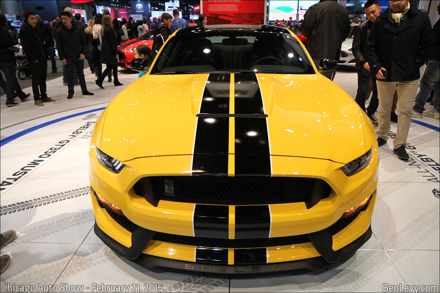 Yellow 2018 Ford Mustang Shelby GT350