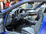 Interior of the Lexus RC F