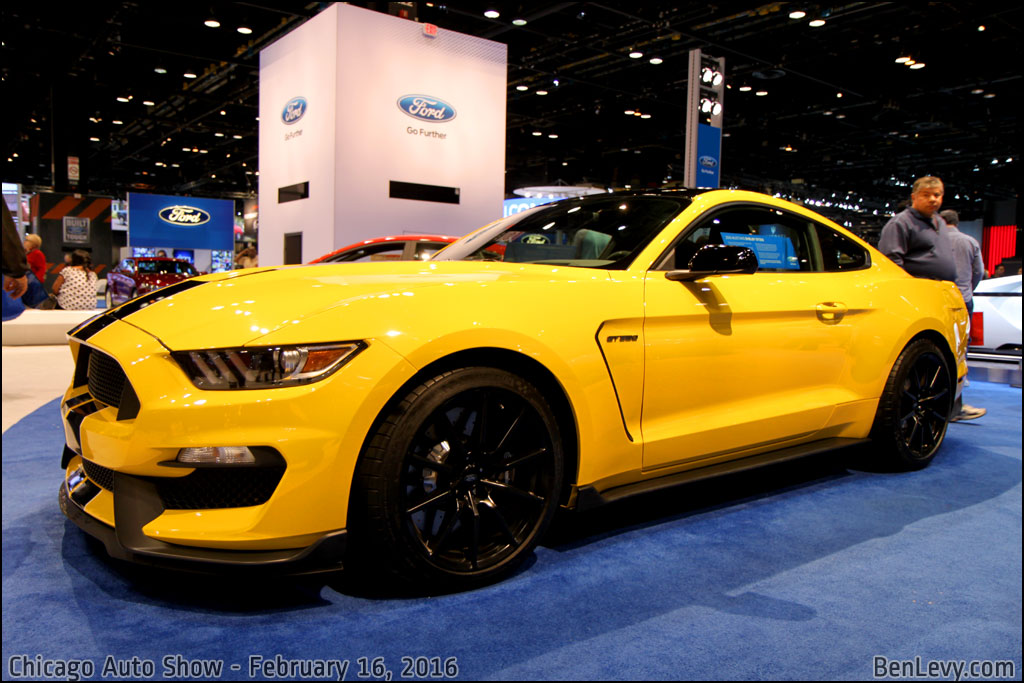 Yellow Shelby GT350