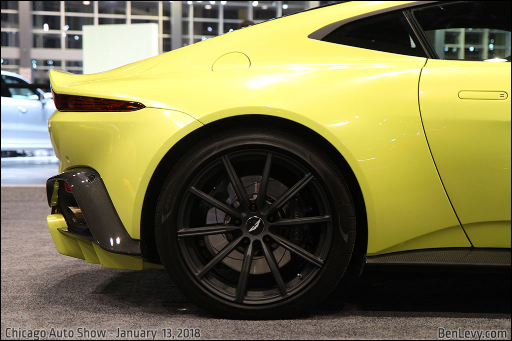 Aston Martin Vantage's rear quarter panel