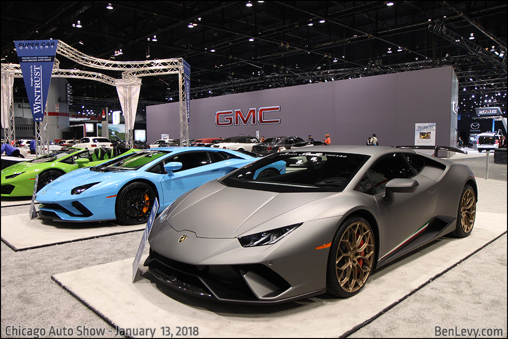 Lamborghinis at the Chicago Auto Show